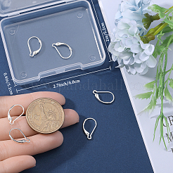 4 Pairs 925 Sterling Silver Leverback Earring Findings&nbsp;STER-BBC0001-85