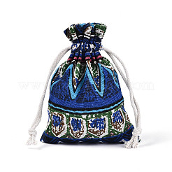 Ethnic Style Burlap Packing Pouches&nbsp;ABAG-N009-06B-02