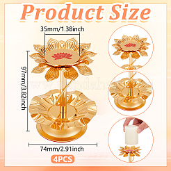 4Pcs Alloy Candlestick&nbsp;DIY-UN0001-15
