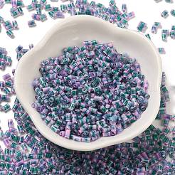 Two Tone Inside Colours Transparent Glass Seed Beads&nbsp;SEED-C004-05I