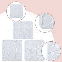 3Pcs 3 Styles DIY Pendant Molds&nbsp;AJEW-FS0001-31