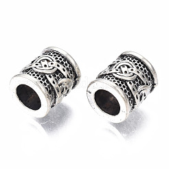 Tibetan Style Alloy European Beads&nbsp;TIBEB-N005-065
