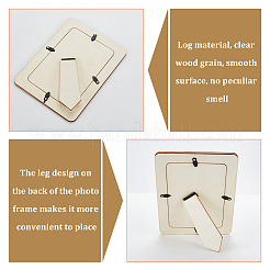 Wood Photo Frame Stands&nbsp;DIY-WH0196-15