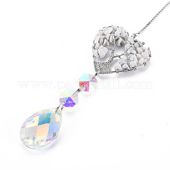Natural Gemstone Big Pendants&nbsp;G-N333-008F