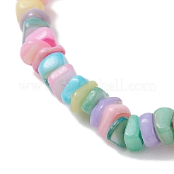 Natural Freshwater Shell Chip  Beads Stretch Bracelets for Girl&nbsp;BJEW-JB13097