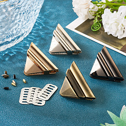 4 Bags 4 Colors Zinc Alloy Twist Bag Lock Purse Catch Clasps&nbsp;PURS-TA0001-03