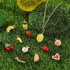 12Pcs 12 Styles Alloy Enamel Pendants&nbsp;ENAM-CJ0007-22