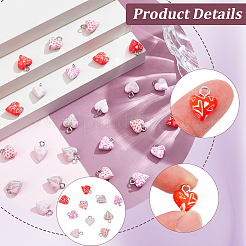 40Pcs 5 Styles Handmade Polymer Clay Charms&nbsp;CLAY-SC0002-91B