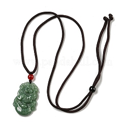 Natural Jadeite Pendant Necklaces&nbsp;G-H306-05-03