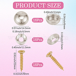 2 Bags Carbon Steel Screw&nbsp;FIND-GF0009-32C