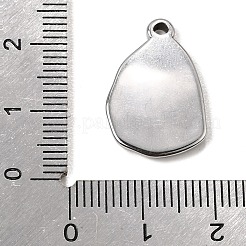 304 Stainless Steel Pendant Cabochon Settings&nbsp;SA-CBA9B1E-01B-P