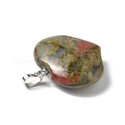 Natural Unakite Pendants&nbsp;G-G956-D02