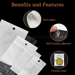 250Pcs 5 Styles Rectangle OPP Cellophane Top Self Seal Bags&nbsp;OPC-YW0001-02