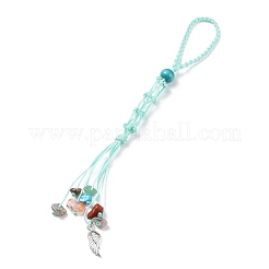 Braided Nylon Cord Macrame Pouch Pendant Decorations&nbsp;AJEW-JB01127