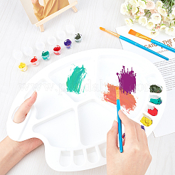 Plastic Paint Palettes with Thumb Hole&nbsp;DIY-GA0001-62