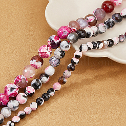 3 Strands 3 Style Natural Dyed Agate Beads Strands&nbsp;G-BC0001-36
