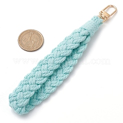 Handmade Macrame Cotton Threads Wrist Strap Pendant Decoration&nbsp;HJEW-JM02625-02