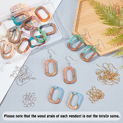 DIY Dangle Earring Making Kits&nbsp;RESI-OC0001-19