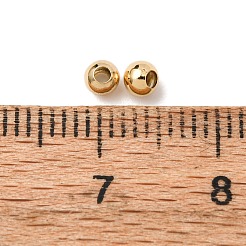 Brass Round Spacer Beads&nbsp;PALLOY-M029-03G