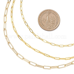 Brass Paperclip Chain 3 Layered Necklaces for Women&nbsp;NJEW-JN05507