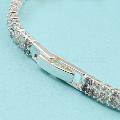 Rack Plating Brass Rectangle Link Bracelet&nbsp;BJEW-Q771-10S