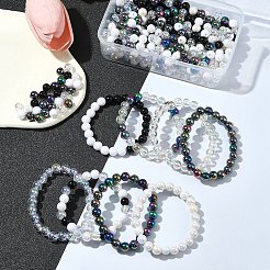 350Pcs 7 Colors Transparent & Opaque Acrylic Beads&nbsp;MACR-FS0001-82
