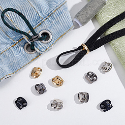 60Pcs 4 Colors Alloy Cord Locks&nbsp;FIND-ME0004-01B