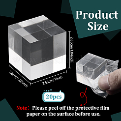 20Pcs Acrylic Block Display Decorations&nbsp;AJEW-FG0005-58