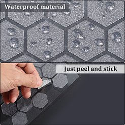 8Pcs 2 Styles PEVA Rubber Anti-Slip Hexagonal Phone Grip Tape Stickers for Phones&nbsp;AJEW-SP0002-64B-01