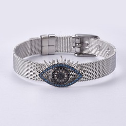 Unisex 304 Stainless Steel Watch Band Wristband Bracelets&nbsp;BJEW-L655-022