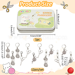 Sewing Tool Alloy Locking Stitch Markers&nbsp;HJEW-NB00134