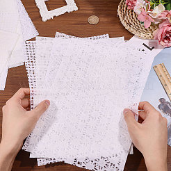 20Pcs 4 Styles Hollow Out Craft Paper&nbsp;DIY-WH0349-602