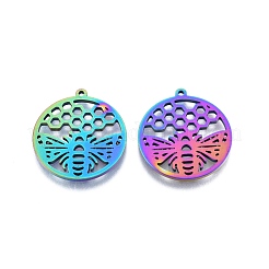 Ion Plating(IP) 201 Stainless Steel Pendant&nbsp;STAS-B027-10MC