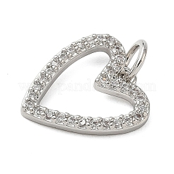 Brass Micro Pave Cubic Zirconia Pendants&nbsp;KK-A273-25P