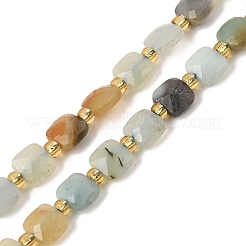 Natural Flower Amazonite Beads Strands&nbsp;GG-CBA96AE-A07-6x6mm