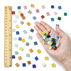 100Pcs 2 Colors Mosaic Tiles Glass Cabochons&nbsp;DIY-YW0012-19