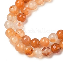 Natural Red Agate Beads Strands&nbsp;G-A248-A06-01