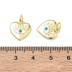 Brass Enamel Pendants&nbsp;KK-K428-01G