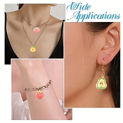 24Pcs 8 Styles Opaque Resin Pendants&nbsp;CRES-YW0002-78