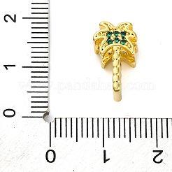 Rack Plating Brass Micro Pave Cubic Zirconia European Beads&nbsp;KK-Z081-05