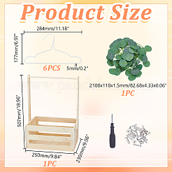 1Pc Wooden Baby Shower Closet Crates&nbsp;AJEW-HY0002-89