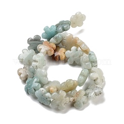 Natural Flower Amazonite Beads Strands&nbsp;G-F769-F01-01