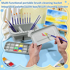 2Pcs Plastic Multi-functional Paint Brush Cleaners&nbsp;AJEW-WA0004-74