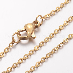 20Pcs 1.5MM 304 Stainless Steel Cable Chain Necklaces&nbsp;MAK-BM0001-06G