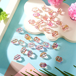 30Pcs Transparent Handmade Lampwork Beads&nbsp;LAMP-TADJ0001-12B