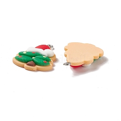 Christmas Theme Opaque Resin Pendants&nbsp;FIND-E025-02