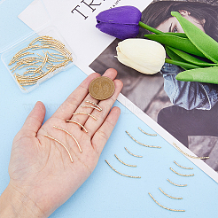 60Pcs 3 Style Brass Tube Beads&nbsp;KK-HY0001-90