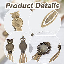 DIY Blank Alloy Bookmark Making Kit&nbsp;TIBE-HY0001-06