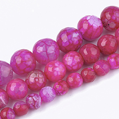 Natural Crackle Agate Beads Strands&nbsp;G-T119-01A-04