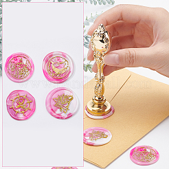 Alloy Handle and Brass Wax Seal Stamp Head Sets&nbsp;DIY-CP0004-70C
